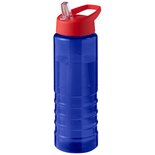 Bouteille sport promotionnelle 750 ml Ocean plastic H2O Active® Bleu et Rouge